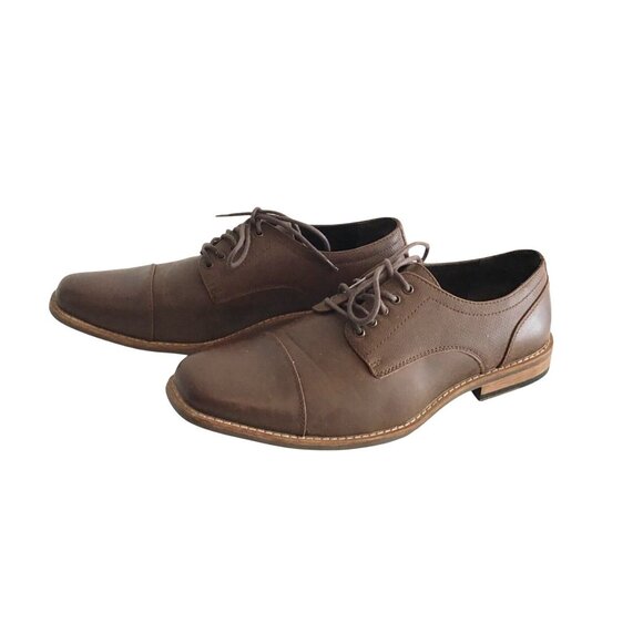 PERRY ELLIS- MENS BROWN COMFY LACE UP SHOES SIZE 11.5 - Picture 3 of 10